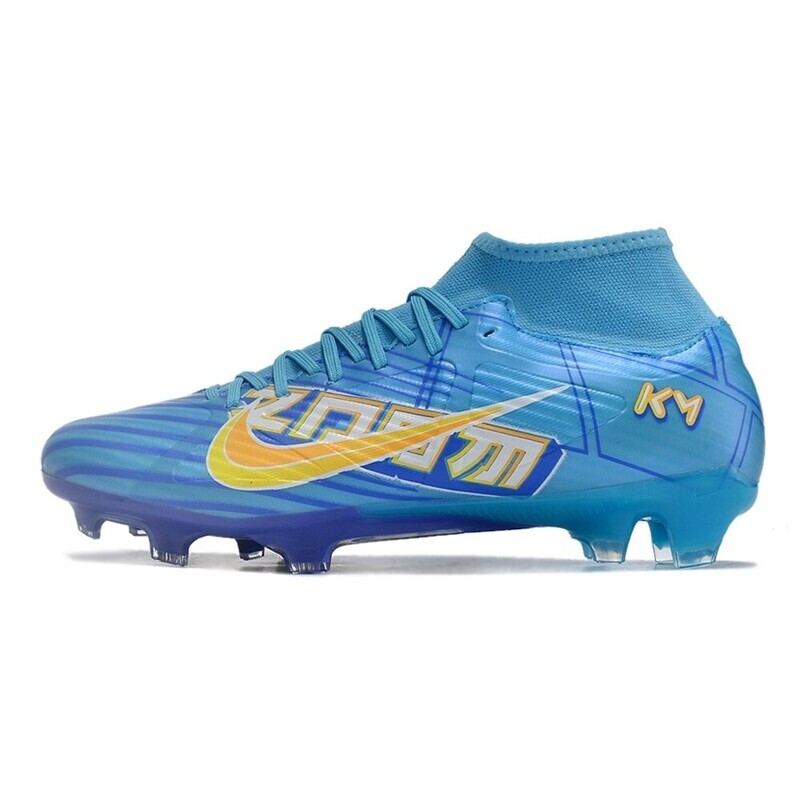 Chuteira de Campo NIKE Air Zoom Superfly 9 Academy FG Mbappe Azul/Amarelo