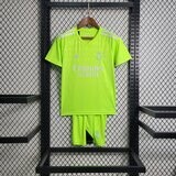 kit Camisa Infantil Real Madrid 2023/2024 Goleiro