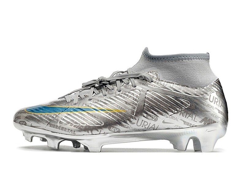 Chuteira de Campo NIKE Air Zoom Superfly 9 Academy FG XXV Prata/Dourado