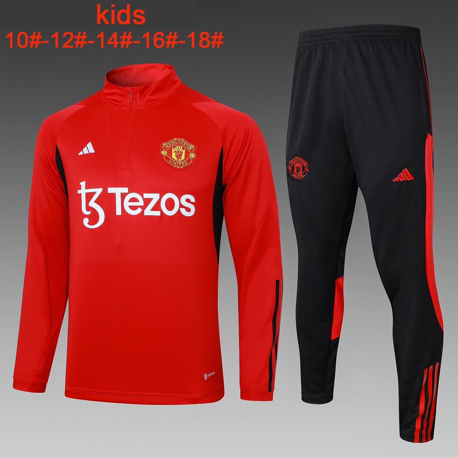 Kit Agasalho Treino Infantil Manchester United 2023