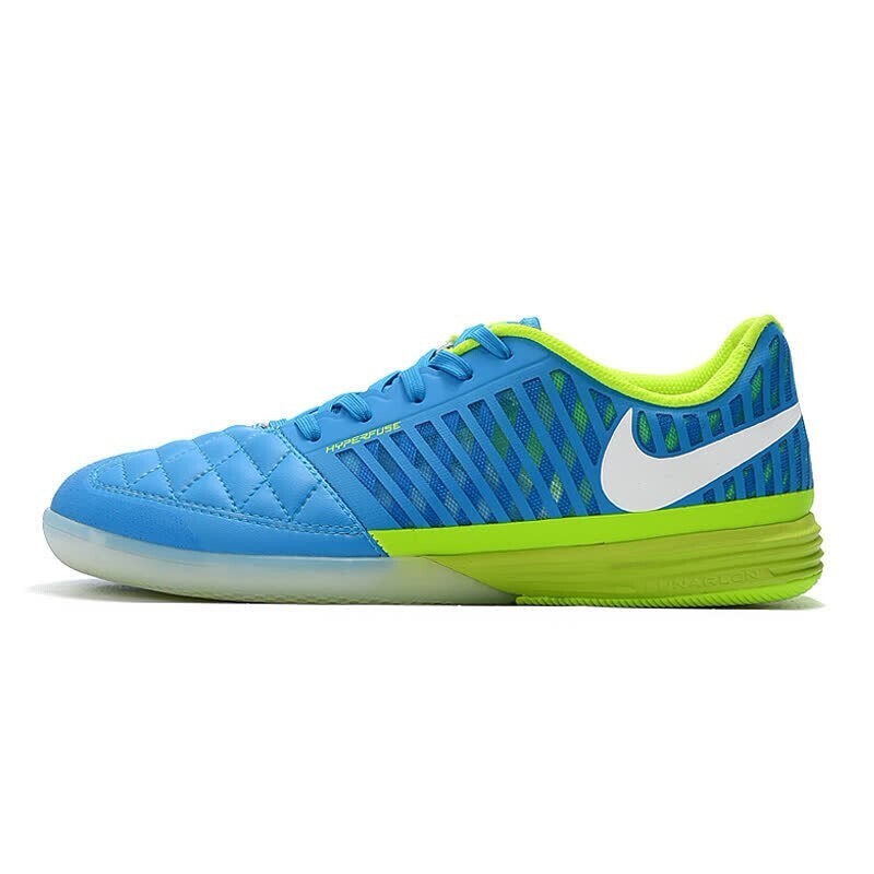 Chuteira NIKE Lunar Gato II Futsal Azul amarelo