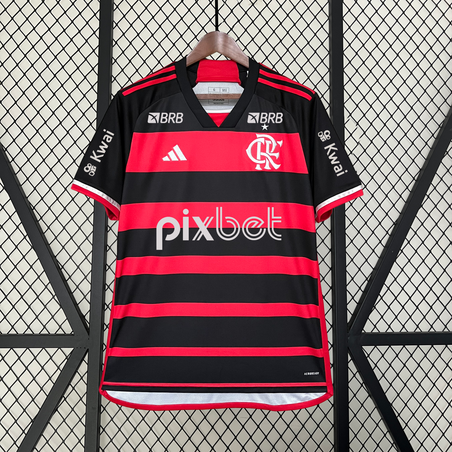 Camisa Flamengo 2024/25 Adidas - Masculina Jogo 1 Patrocínios