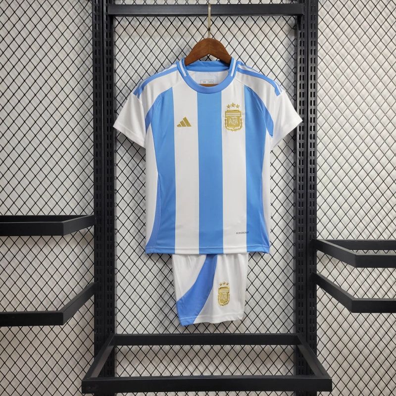 kit Camisa Infantil Argentina 2024/25 Adidas