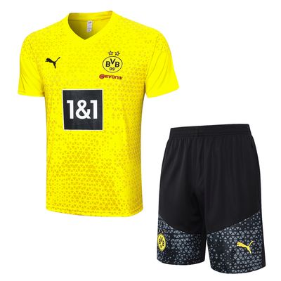 Kit Camisa Borussia Dortmund 2023-2024 Puma Treino