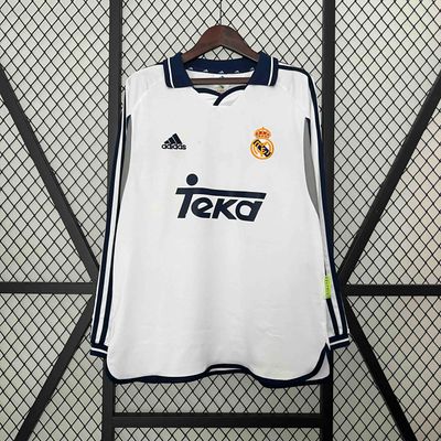 Camisa Real Madrid 2000/01 Manga  Longa