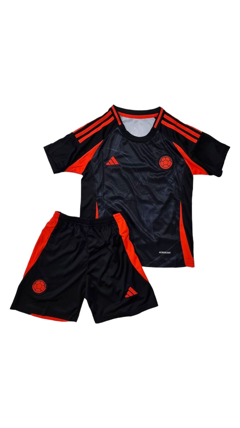 kit Camisa Infantil Seleção da Colômbia 2024/25 Adidas