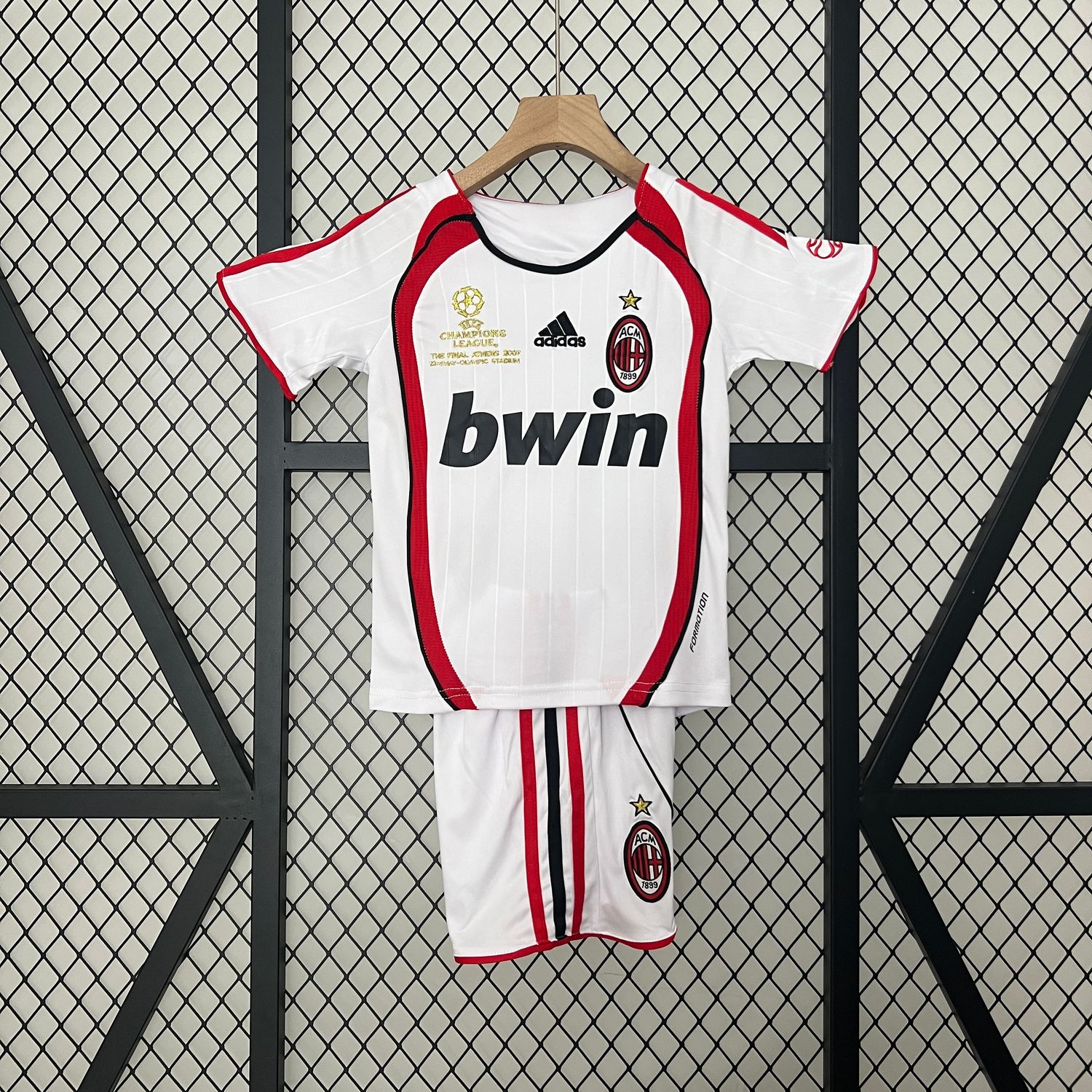 kit Camisa Infantil Milan 2006/2007 Retro