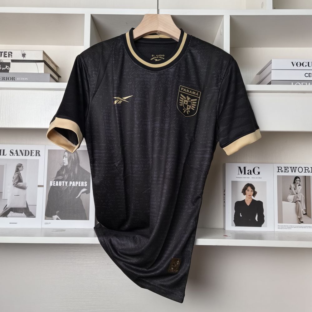 Camisa Panamá Preta com Dourado Homenagem 2024/25 Masculina