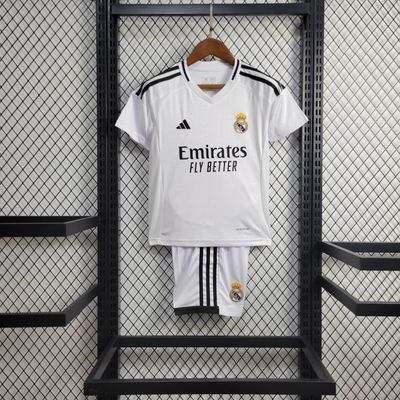 kit Camisa Infantil Real Madrid 2024/2025  Home