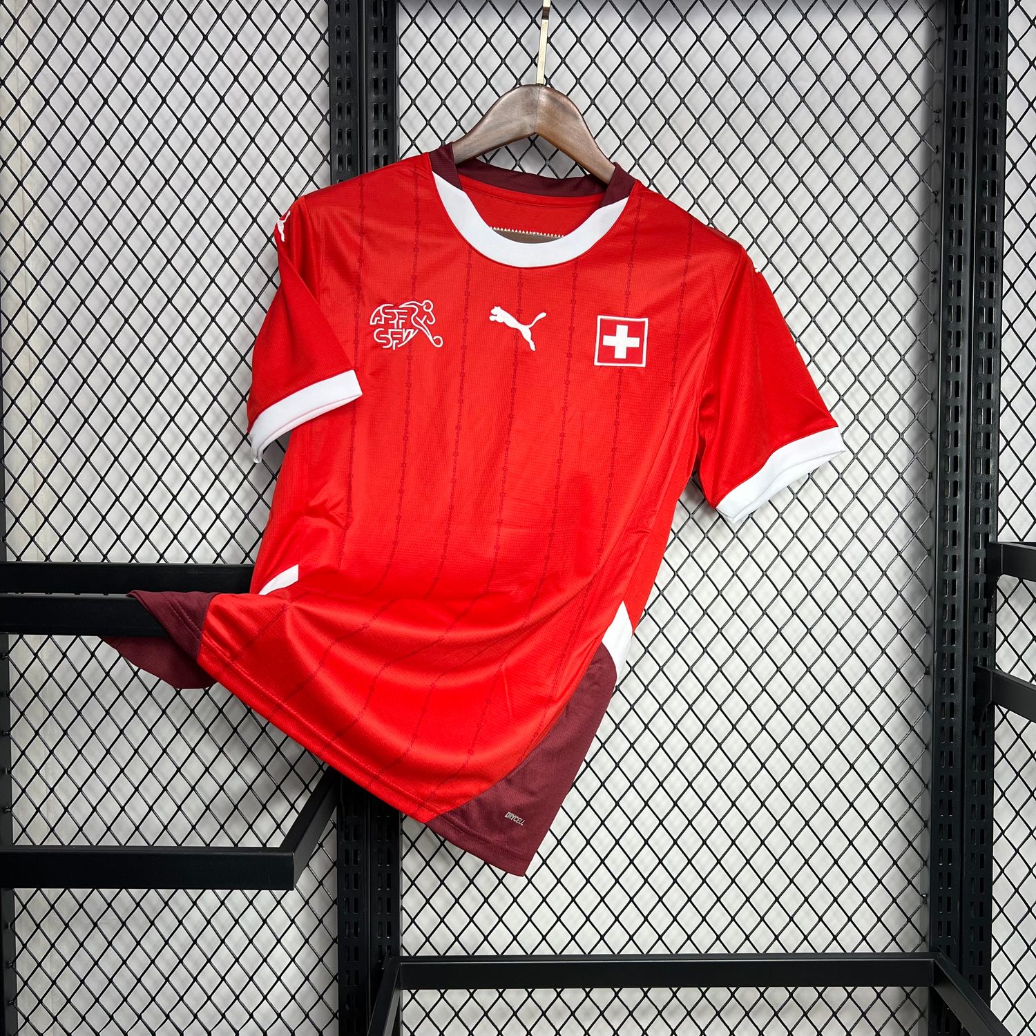 Camisa Suíça Home Eurocopa Torcedor Masculina 2024