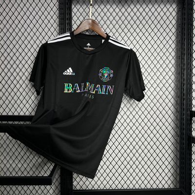 Camisa Manchester United x Balmain 2024 Preta - Adidas Masculino
