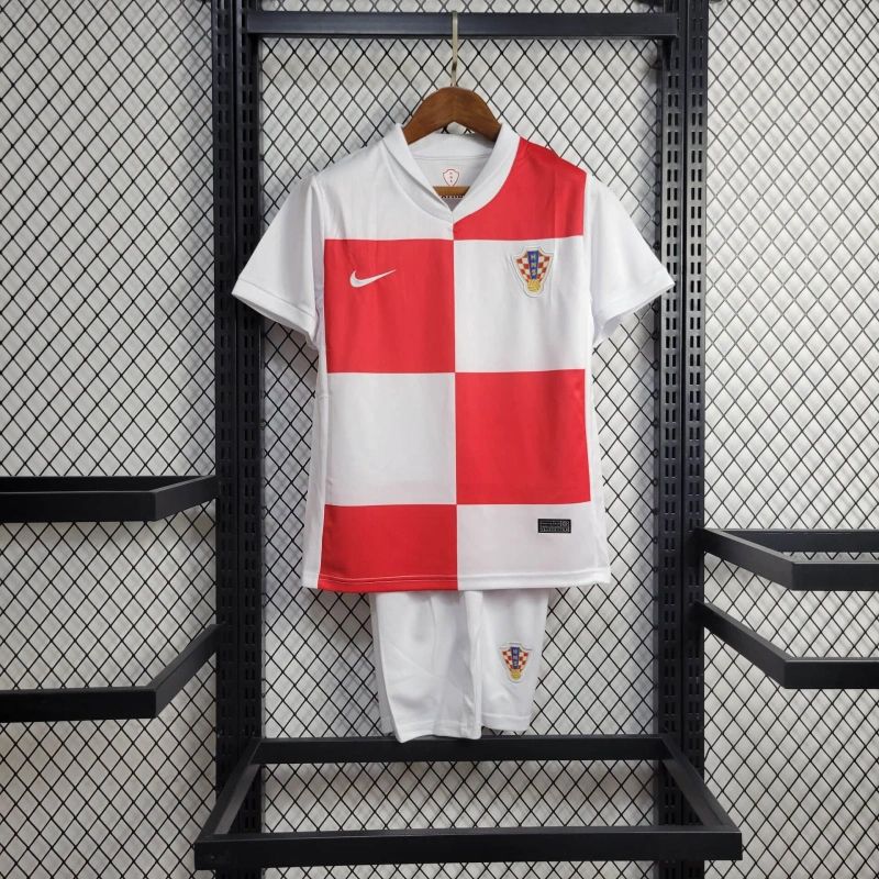 Kit Camisa  Infantil Croácia Home 2024/2025 + Short