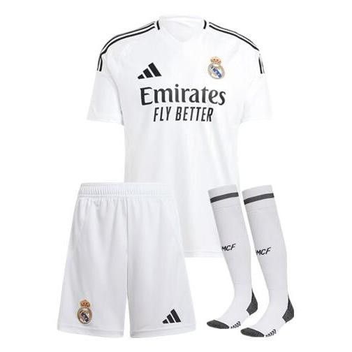 Conjunto Infantil Real Madrid 2024/2025 jogo 1