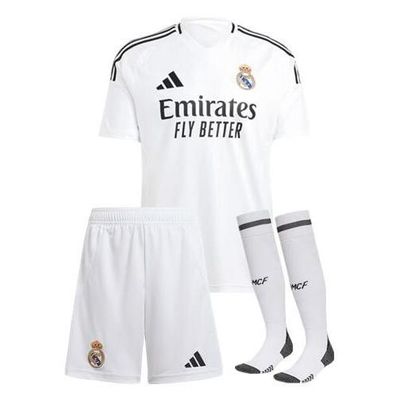 Conjunto Infantil Real Madrid 2024/2025 jogo 1