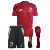 Camisa Infantil Bélgica Home Short+ Meião 2024/2025