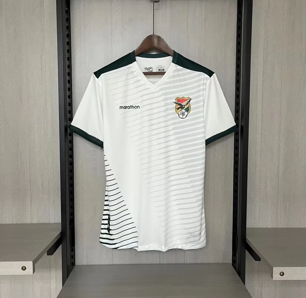 Camisa Seleção Bolívia II Away 23/24 - Masculina - Modelo Torcedor - Branca Copa América