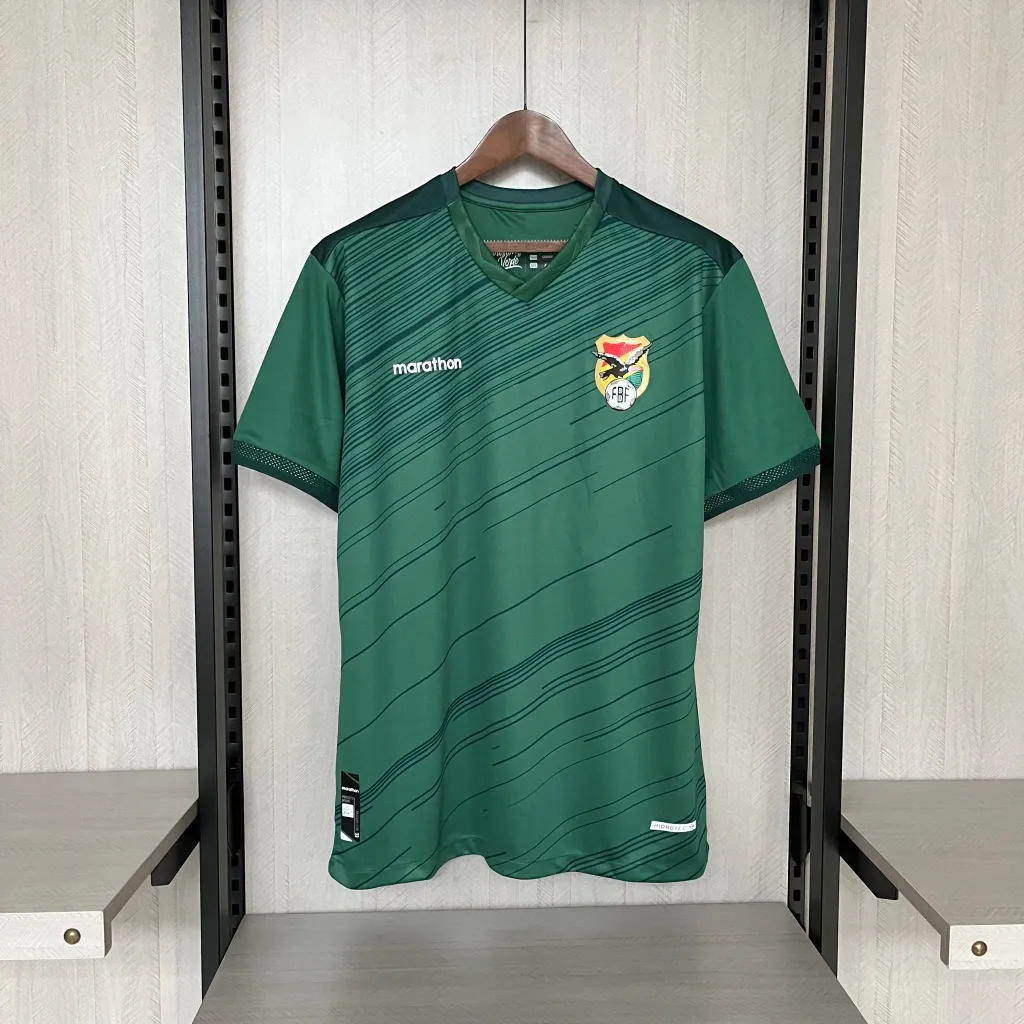 Camisa Seleção Bolívia I Home 23/24 - Masculina - Modelo Torcedor - Verde Copa América