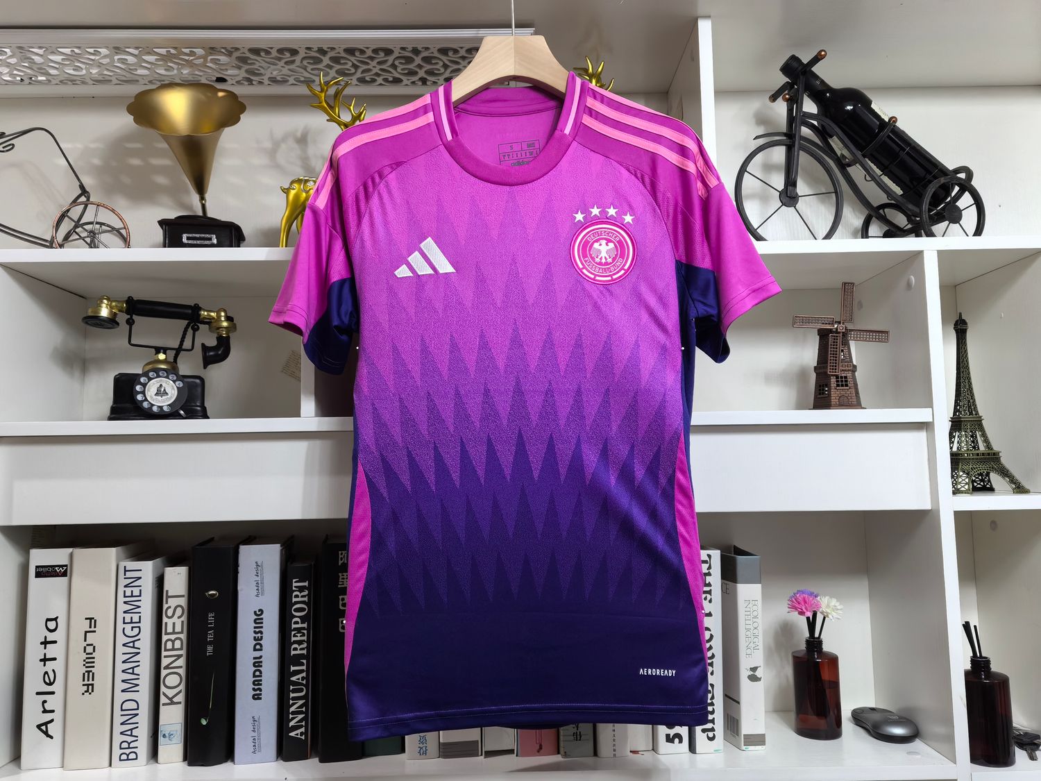 Camisa Adidas Alemanha Away 2024 - Rosa