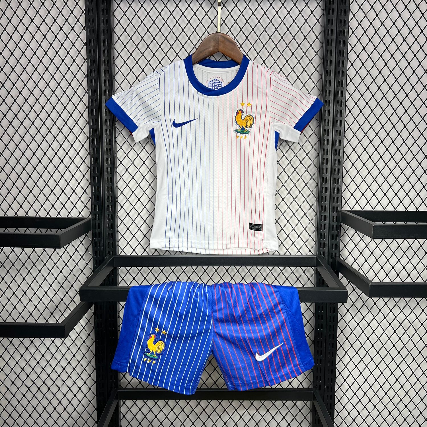 kit Camisa Seleção França 2024/25 Infantil Eurocopa