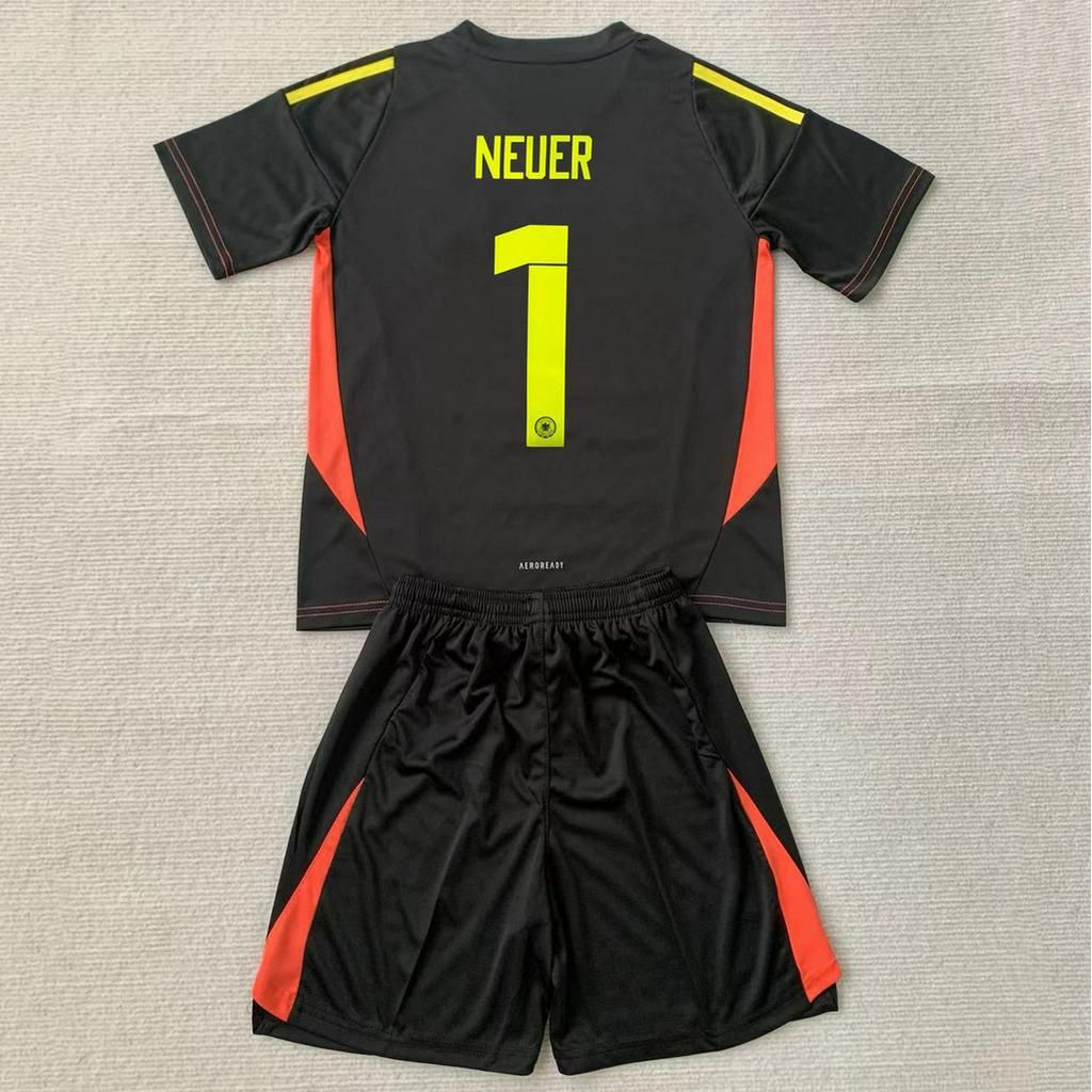 Kit Camisa Infantil Alemanha Goleiro Manuel Neuer 2024/2025 + Short