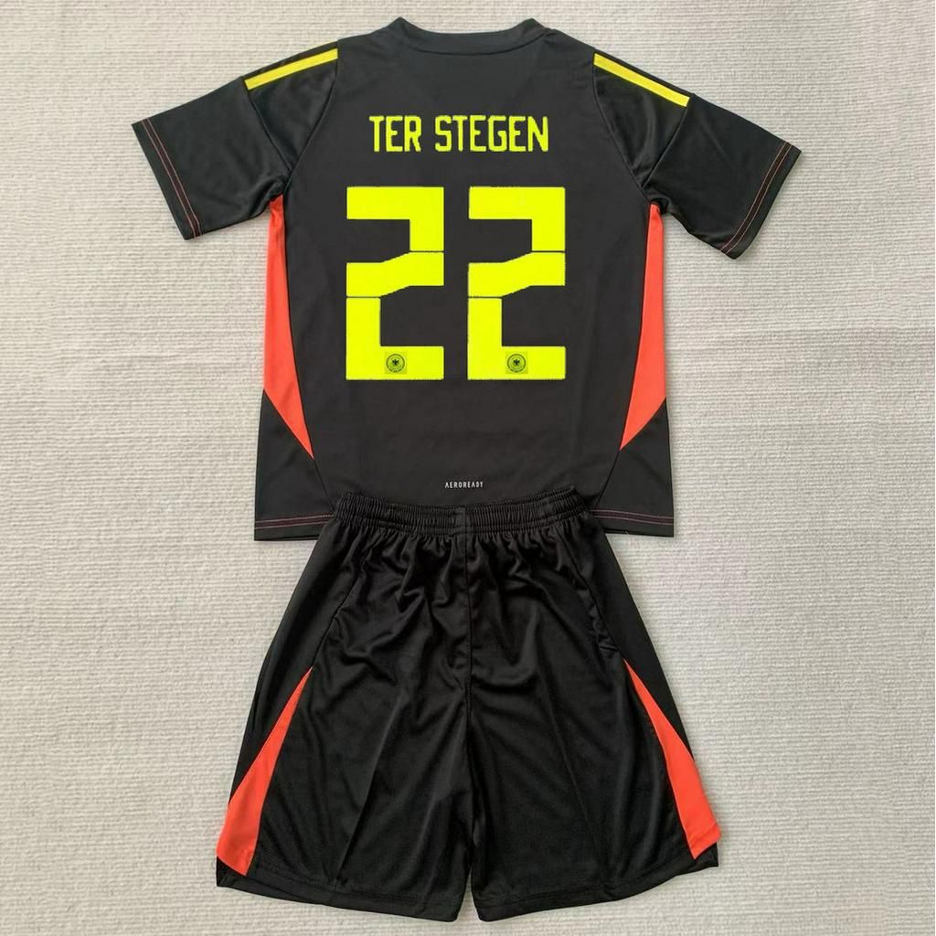 Kit Camisa  Infantil Alemanha Goleiro Ter Stegen 2024/2025 + Short