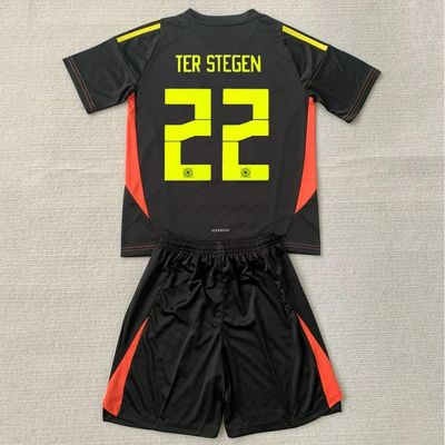 Kit Camisa  Infantil Alemanha Goleiro Ter Stegen 2024/2025 + Short