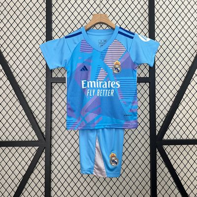 kit Camisa Infantil Real Madrid 2024/2025 Goleiro