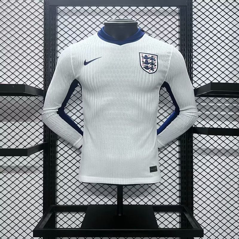 Camisa Seleção Inglaterra 2024/25 Home Manga Longa Jogador