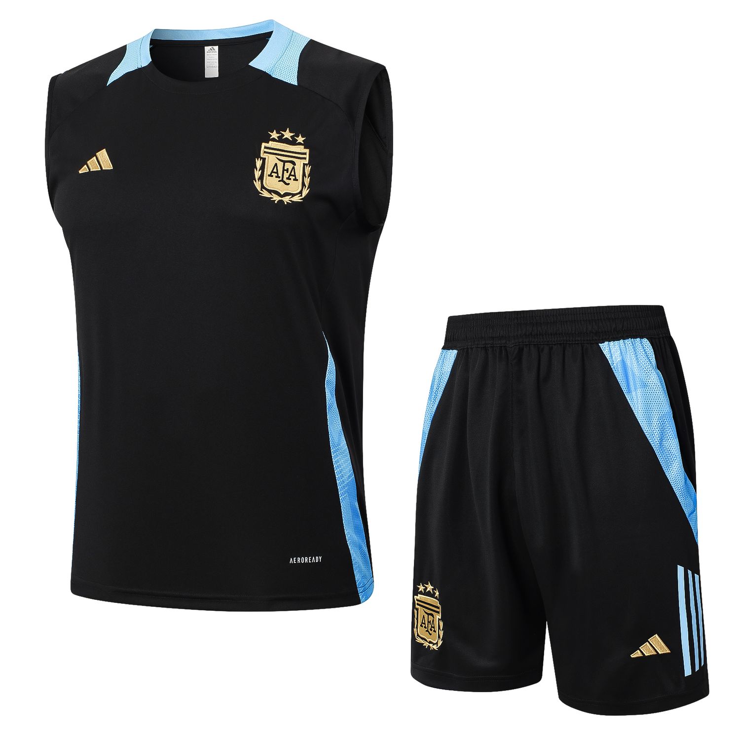 Kit Treino Camisa Regata Seleção da Argentina 2024/25 Camisa+Calção