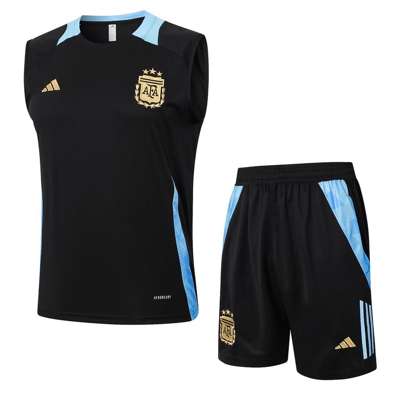 Kit Treino Camisa Regata Seleção da Argentina 2024/25 Camisa+Calção