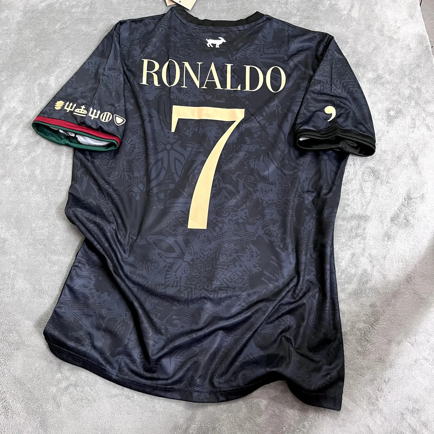Camisa Portugal 2024 Preta Ronaldo