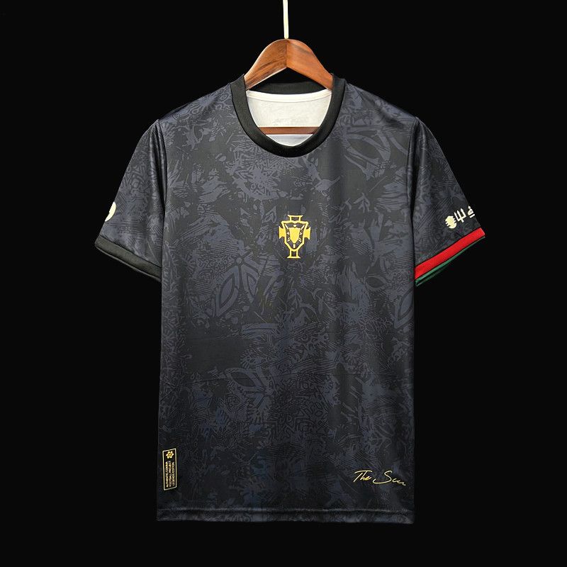 Camisa Portugal 2024 Preta