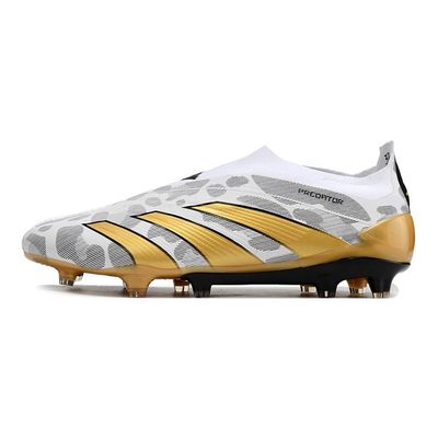 Chuteira de Campo ADIDAS Predator Elite LL FG Branco/Dourado