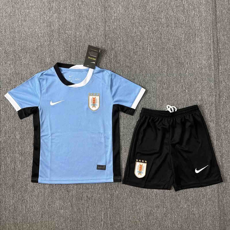 Kit Camisa  Infantil Uruguai 2024/2025 + Short
