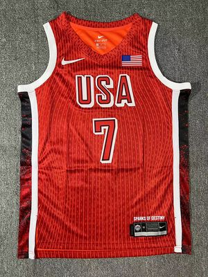 Camiseta Regata Basquete USA EUA Seleção Estados Unidos Jogos Olímpicos Paris 2024 Vermelha