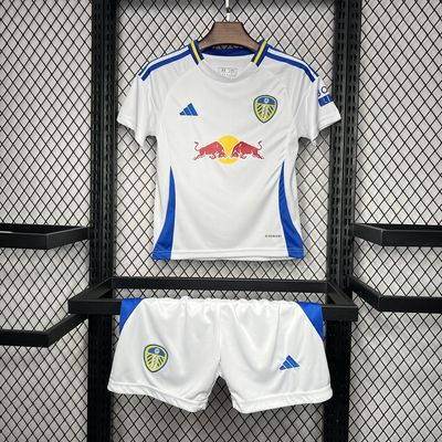 Kit Infantil Leeds United 2024/2025 Camisa + Short