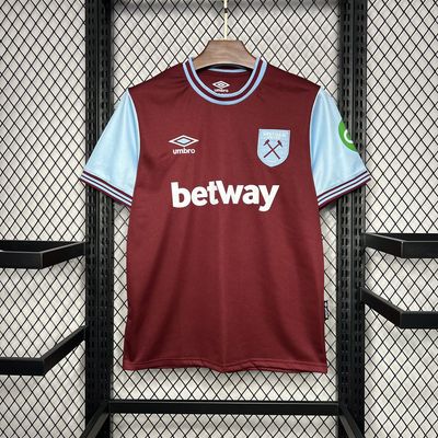 Camisa West Ham Home 2024/2025 Torcedor