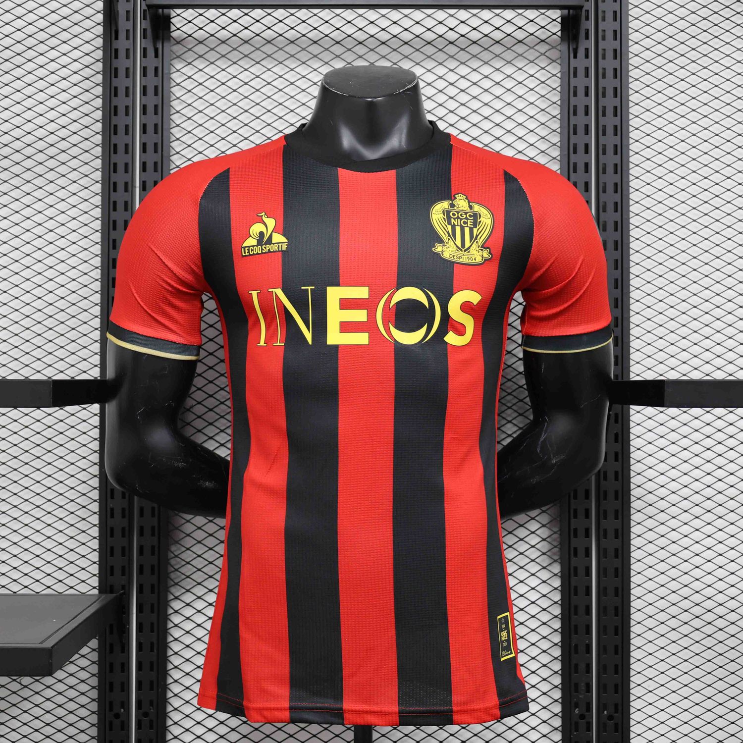 Camisa Olympique Gymnaste Club Nice Home 2024/2025 Jogador