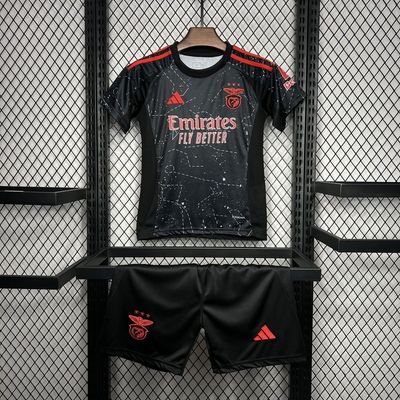 Kit Infantil Benfica Away 2024/2025 Camisa + Short
