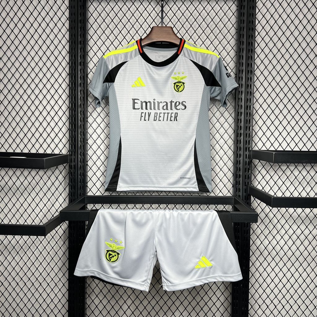 Kit Infantil Benfica Away 2024/2025 Camisa + Short