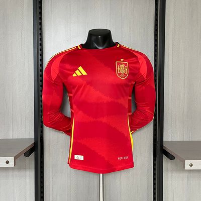 Camisa Seleção Espanha 2024/25 Home Manga Longa Jogador