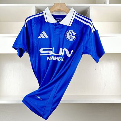 Camisa Schalke 04  Torcedor 2024/2025 Masculina - Azul