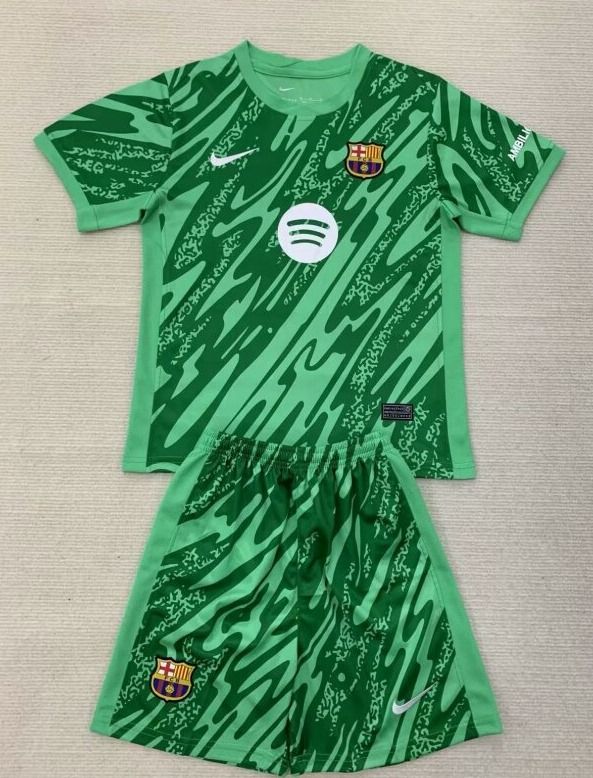 kit Camisa Infantil Barcelona 2024/2025 Goleiro