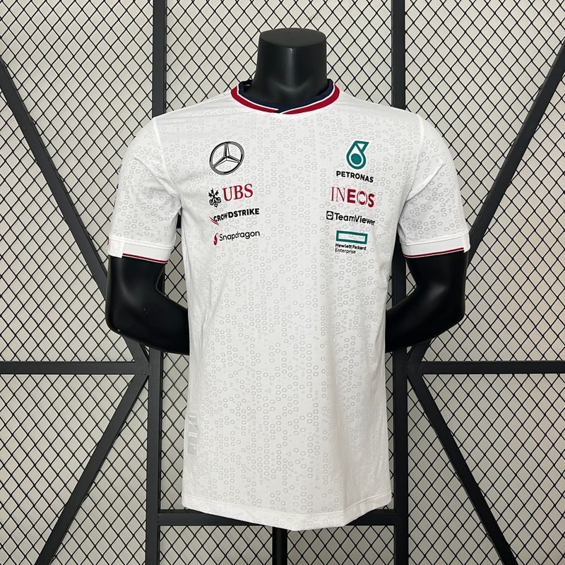 Camisa Mercedes Amg F1 2024 Hamilton Branca