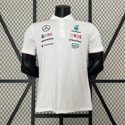 Camisa Polo Mercedes Amg F1 2024 Hamilton Branca