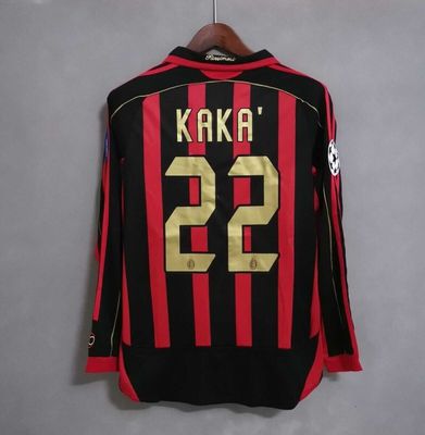 Camisa Milan 2006-2007 Manga Longa Kaka&#39;