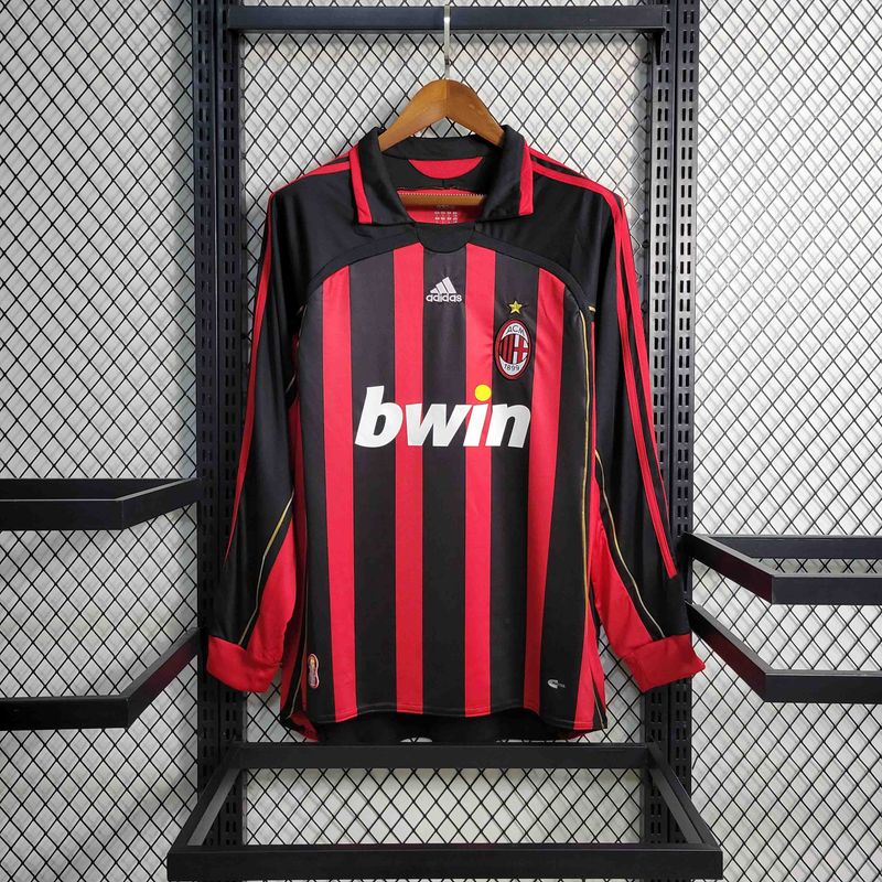 Camisa Milan 2006-2007  Manga Longa