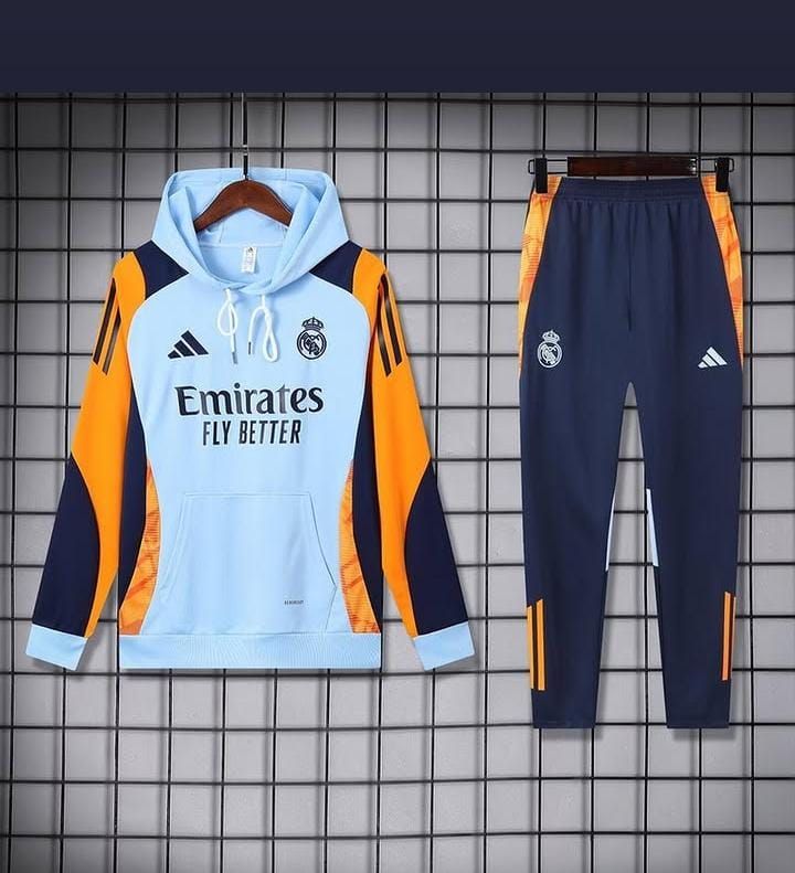 Kit Agasalho Real Madrid  Branco 2024/2025