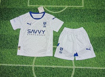 Kit Camisa Infantil Al-Hilal Away  2024/2025 + Short Branca