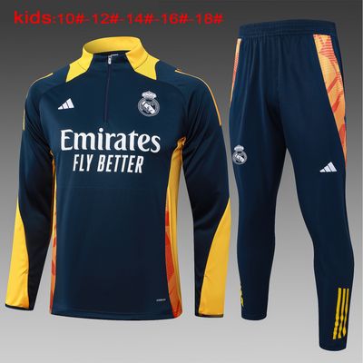 Kit Agasalho Treino Infantil do Real Madrid  2024/2025